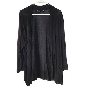 NWT Cyrus Black Lightweight Open Cardigan 3X